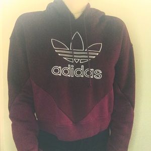 Cropped Adidas hoodie